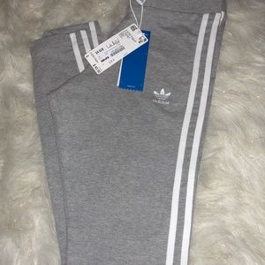 NWT grey Adidas Leggings Size Small